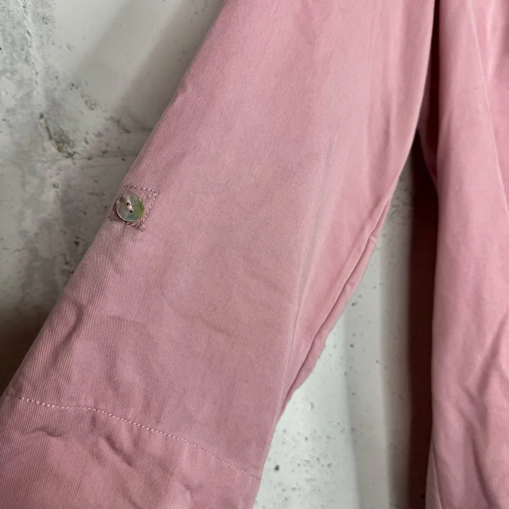 Soft Surroundings Button Wrap Tunic Top Side Button Tab Sleeves Large - Picture 5 of 10